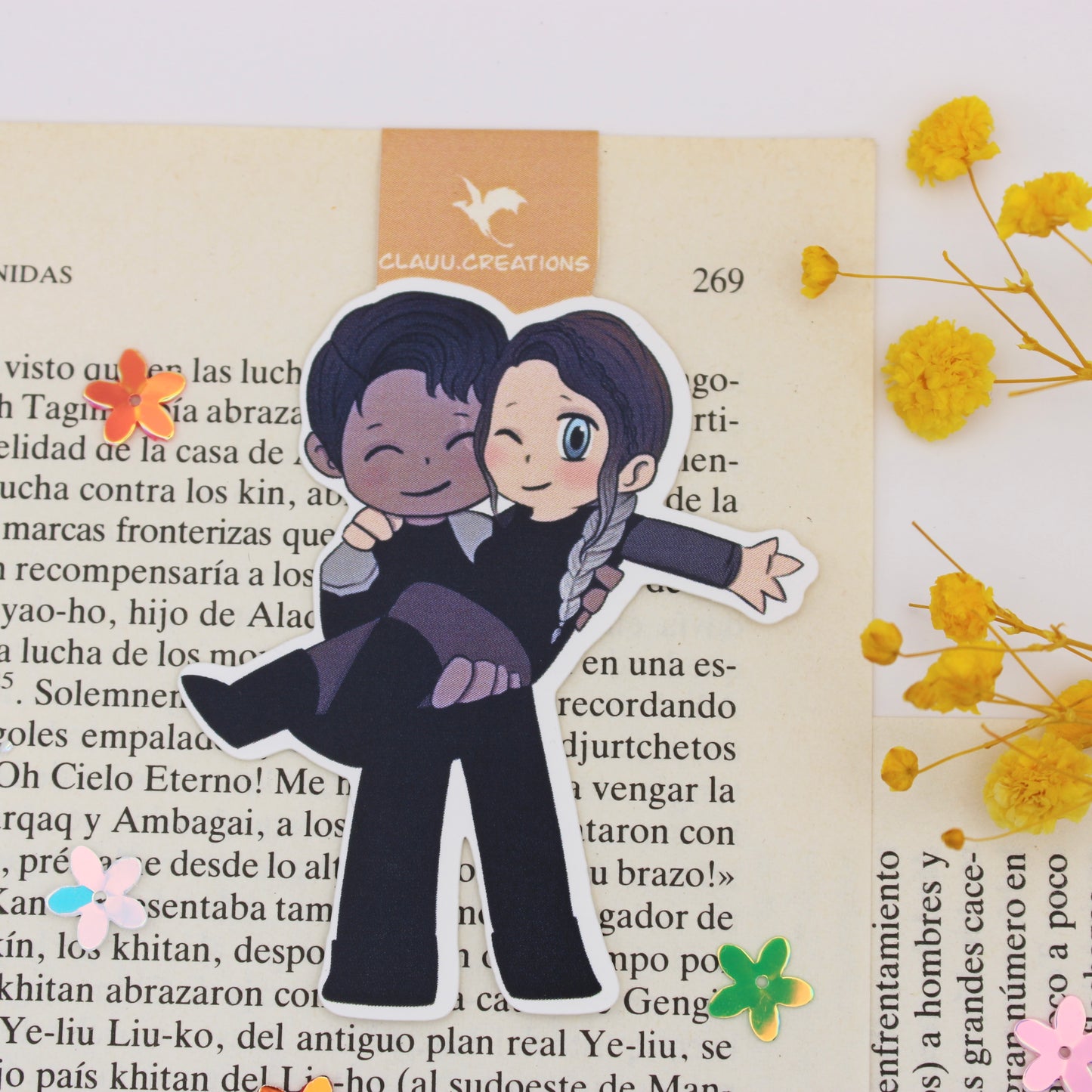 Marcapáginas Magnetico Alas De Sangre (Serie Empíreo) - Violet y Xaden