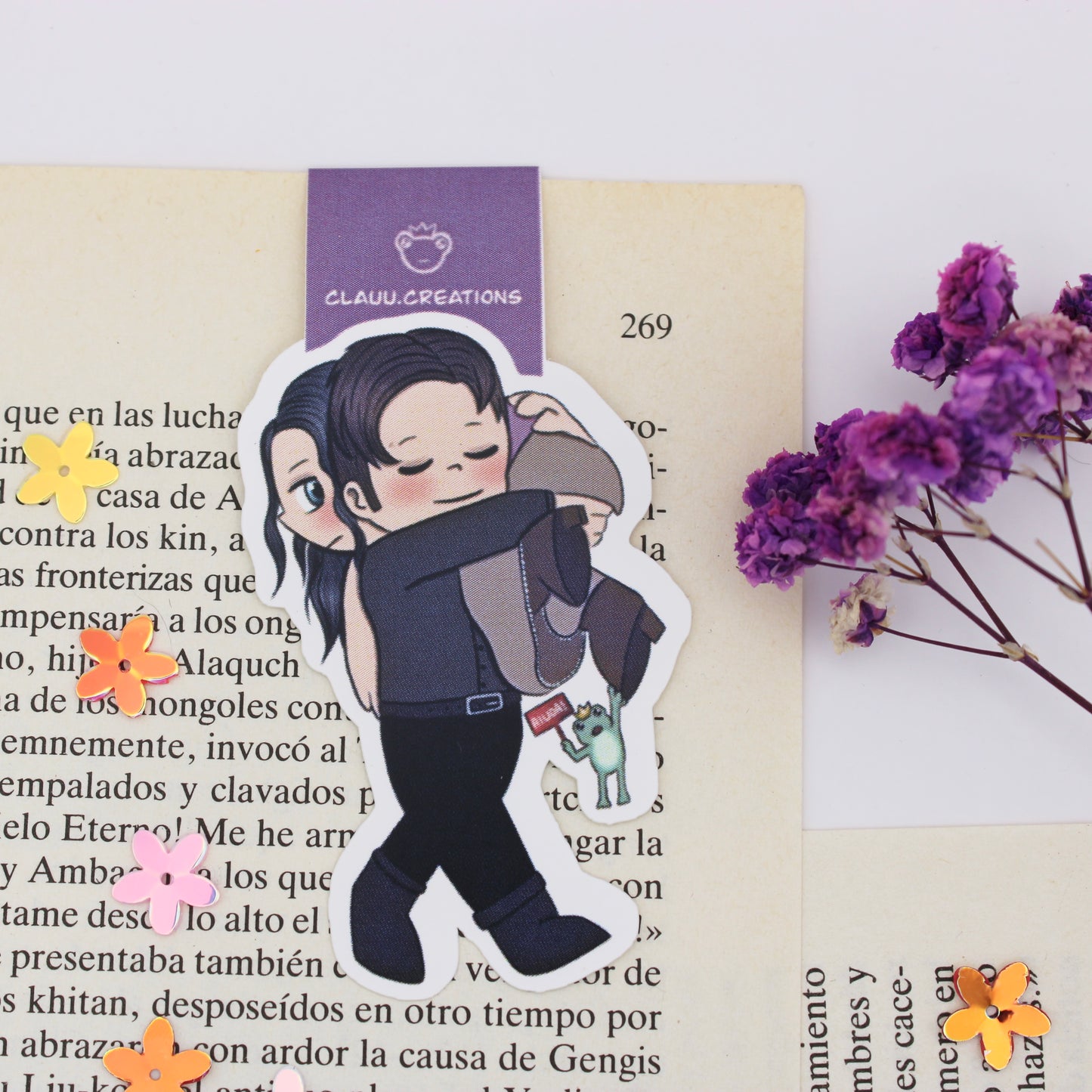Marcapáginas Magnético Asistente del Villano - Evie y Tristan