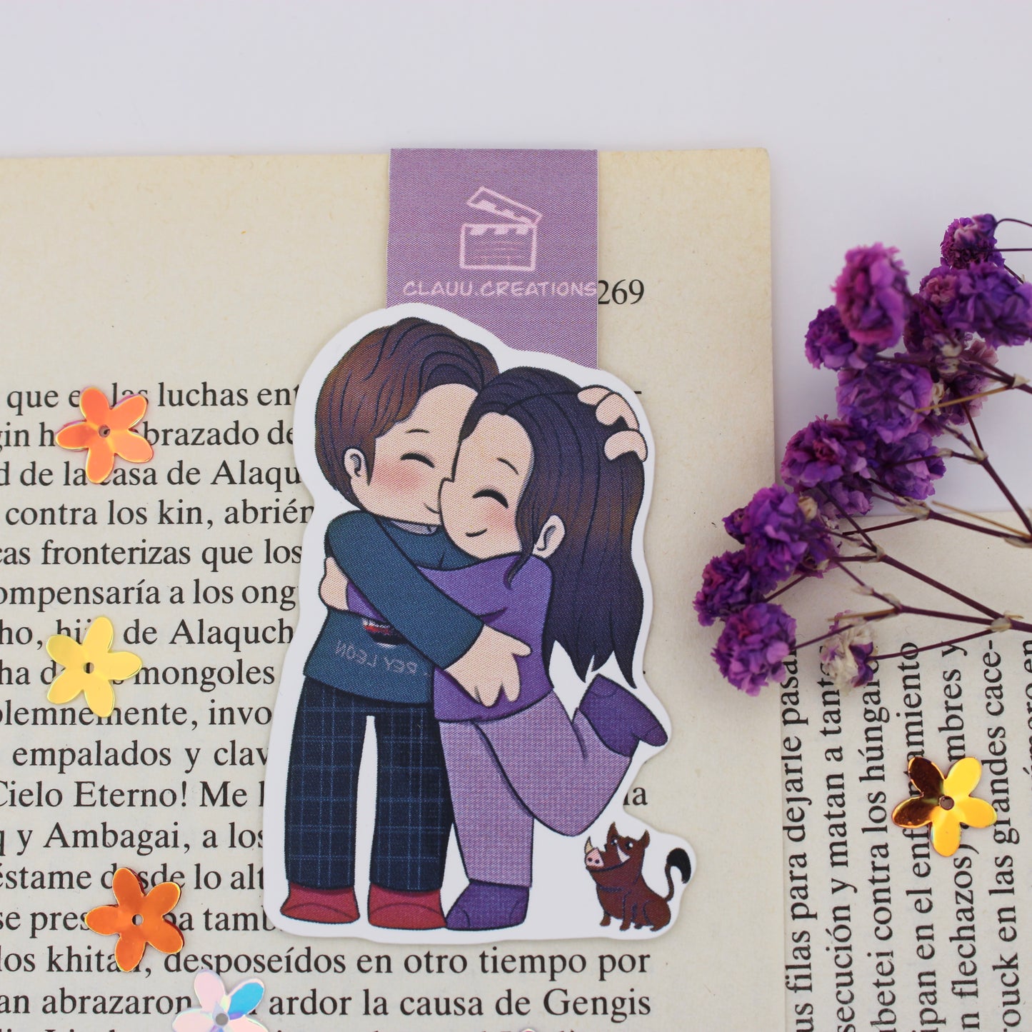 Marcapáginas Magnético Meses a tu lado - Ross y Jen