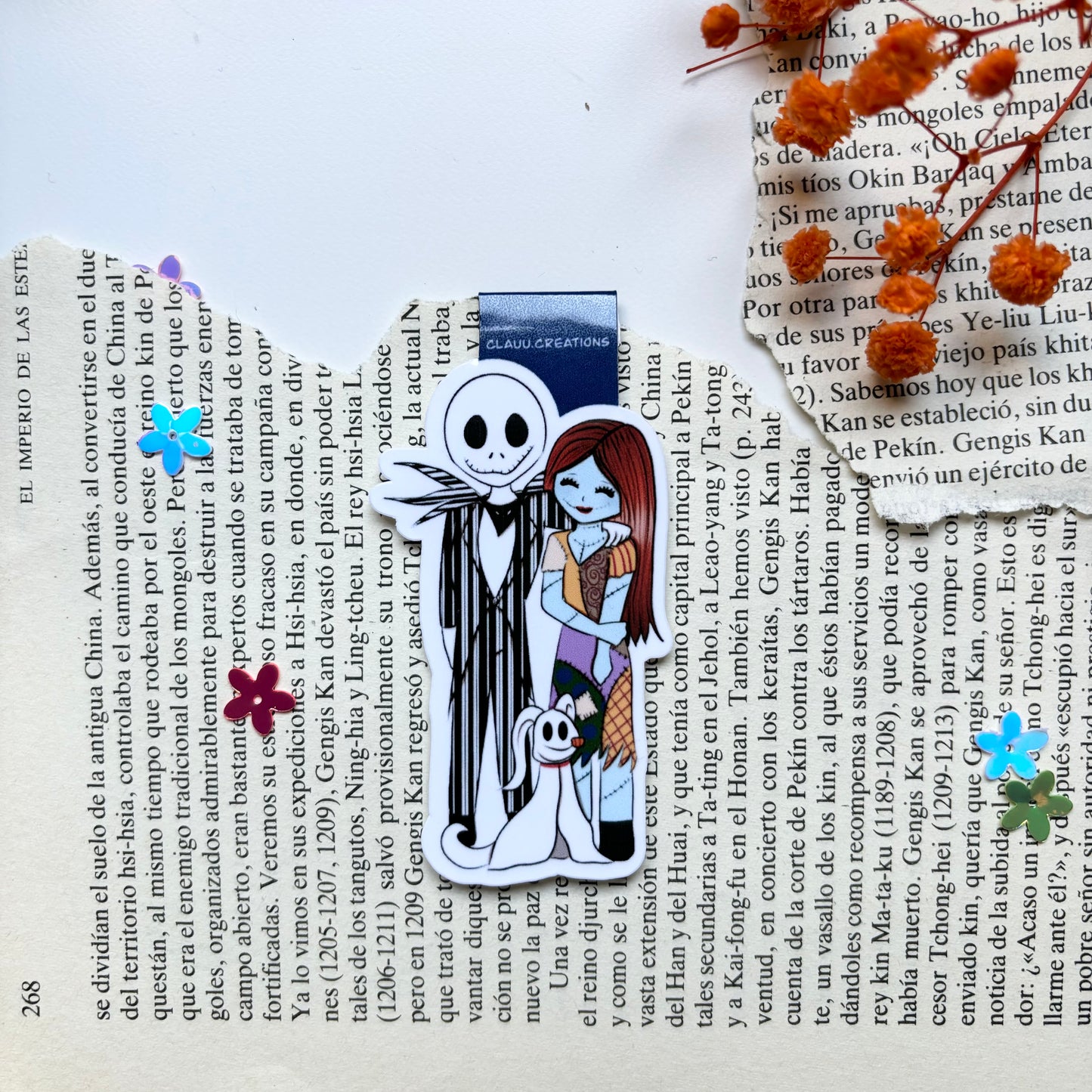Marcapáginas Magnético Pesadilla antes de Navidad - Jack y Sally