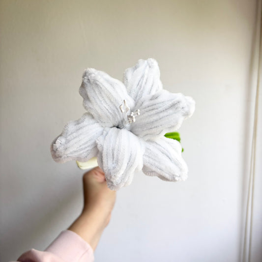 Flor Lirio Blanco Limpiapipas