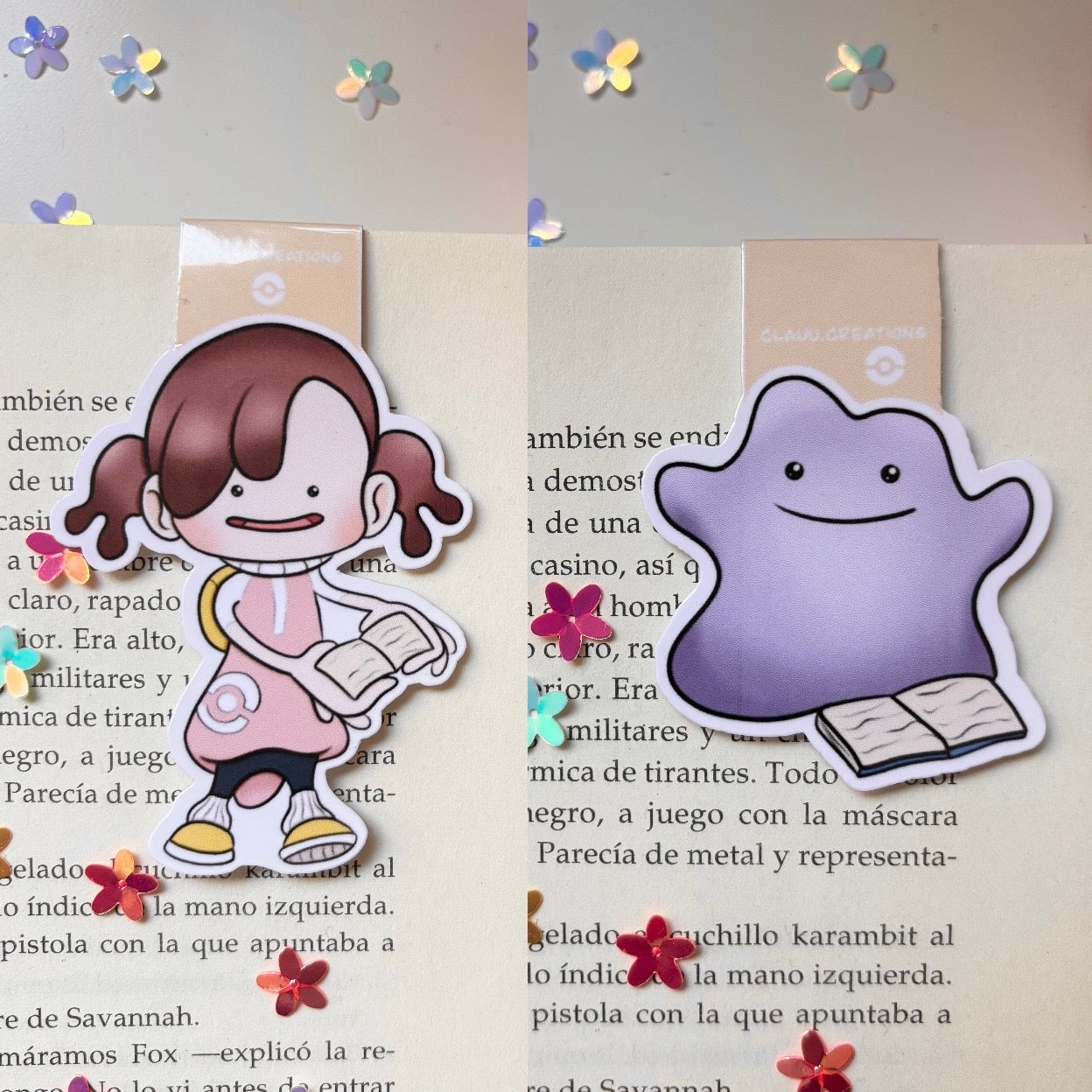 Marcapáginas Magnético Pokémon Pokopia - Ditto reversible