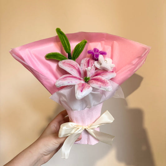 Ramo Lirio Blanco y Rosa Limpiapipas