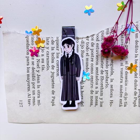 Marcapáginas Magnético Miércoles - Miércoles Addams