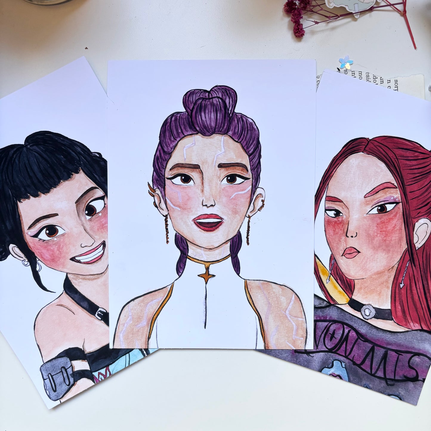Prints Kpop Demon Hunters (Las guerreras del Kpop) - Rumi, Mira y Zoey