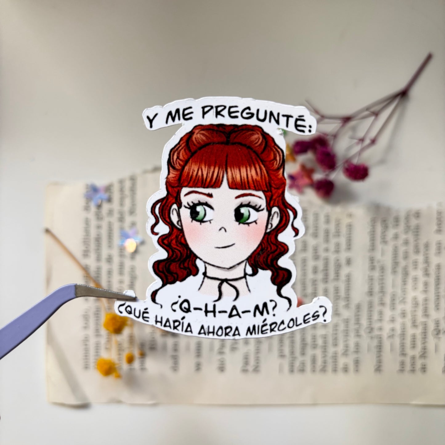 Marcapáginas Magnético y Pegatina Miércoles Addams - Agnes DeMille