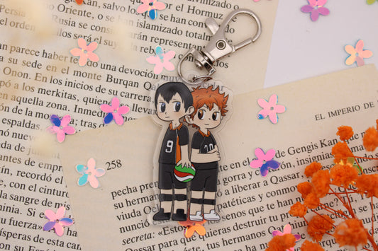 Llavero acrílico 5cm Haikyuu - Hinata y Kageyama