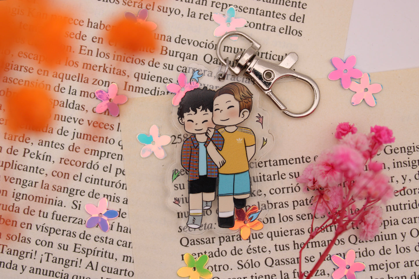 Llavero acrílico 5cm Heartstopper - Nick y Charlie