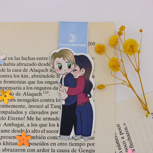 Marcapáginas Magnético Nosotros En La Luna - Ginger y Rhys