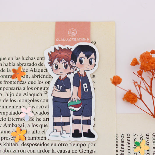 Marcapáginas Magnético Haikyuu! - Hinata y Kageyama