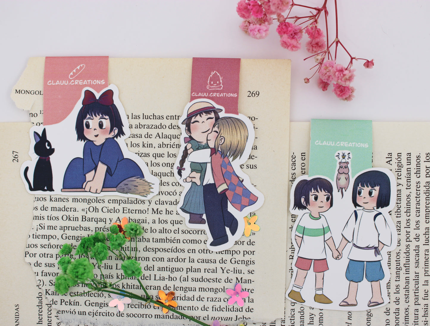 Marcapáginas Magnéticos Studio Ghibli