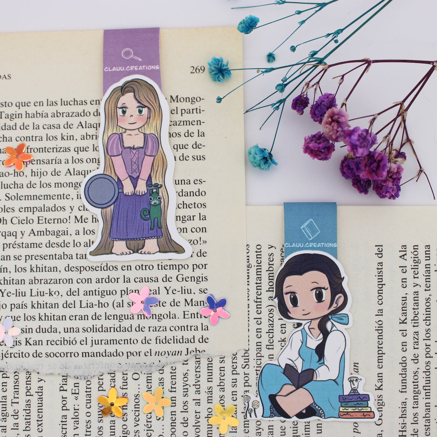 Marcapáginas Magnéticos Princesas Disney