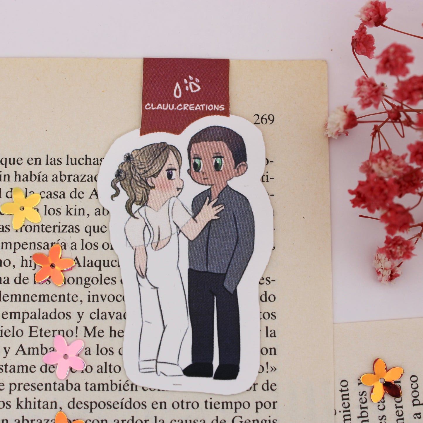 Marcapáginas Magnético Novia - Misery y Lowe