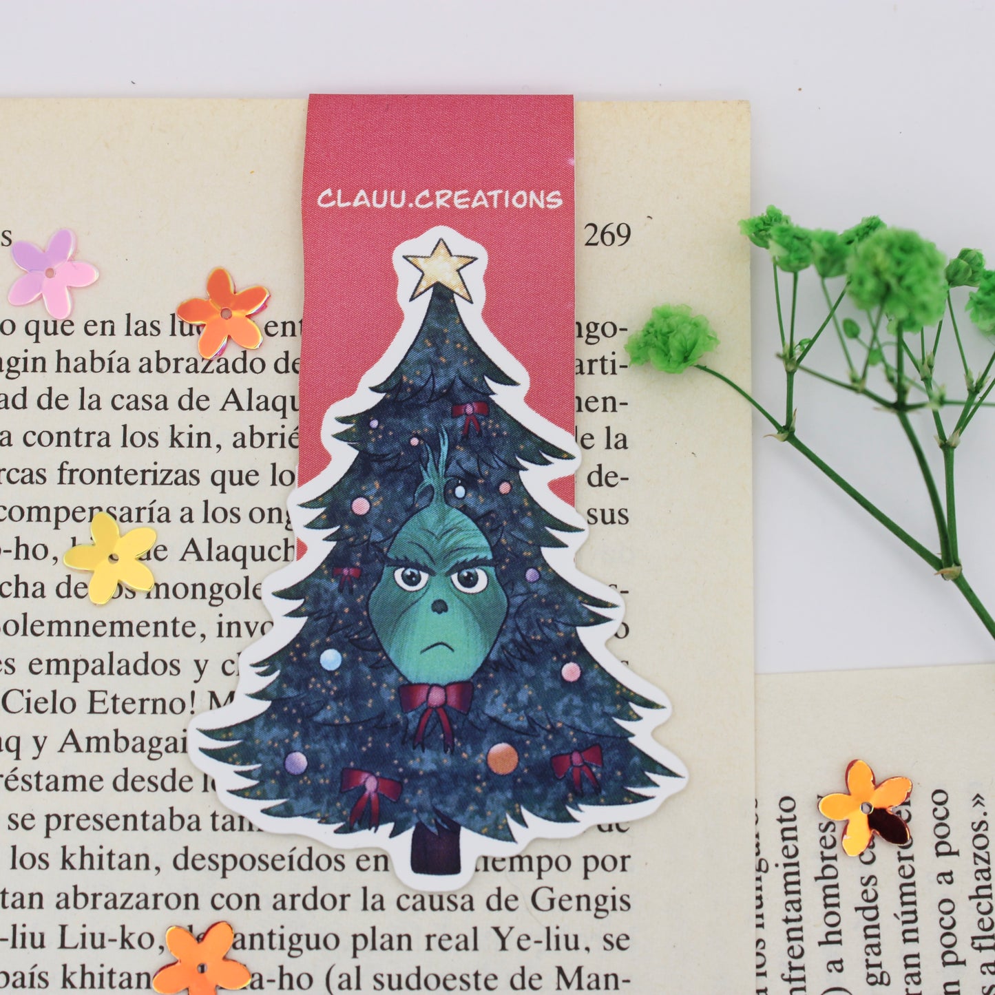 Marcapáginas Magnético El Grinch