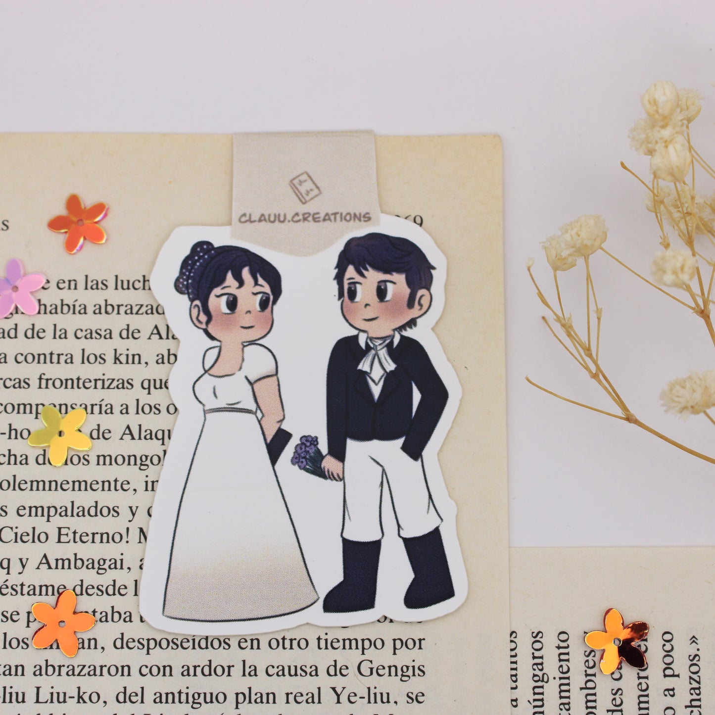 Marcapáginas Magnético Orgullo y Prejuicio - Darcy y Elizabeth