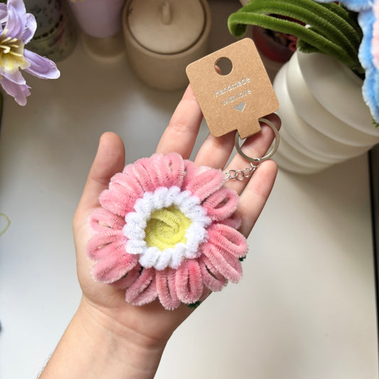 Llavero Gerbera Rosa Limpiapipas