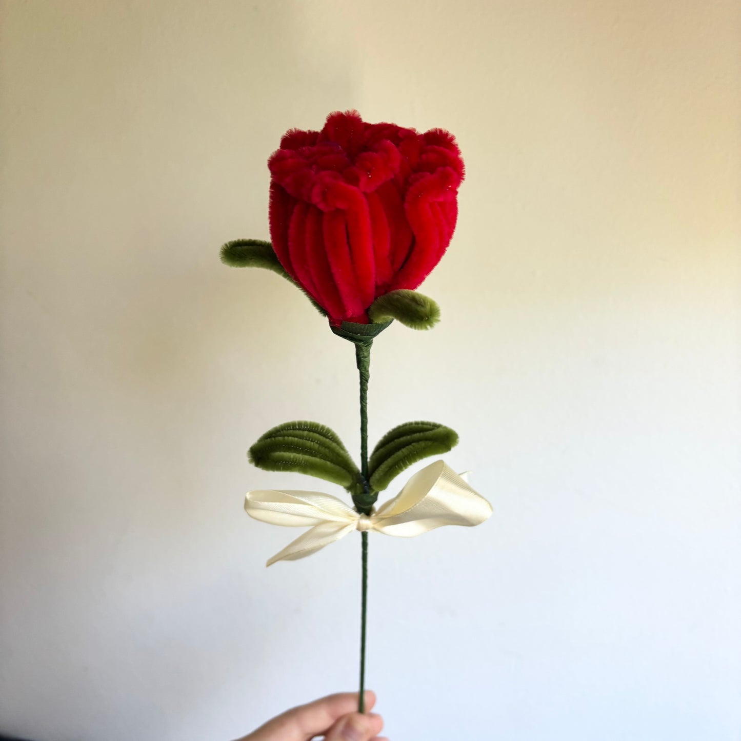 Flor Rosa Roja Limpiapipas
