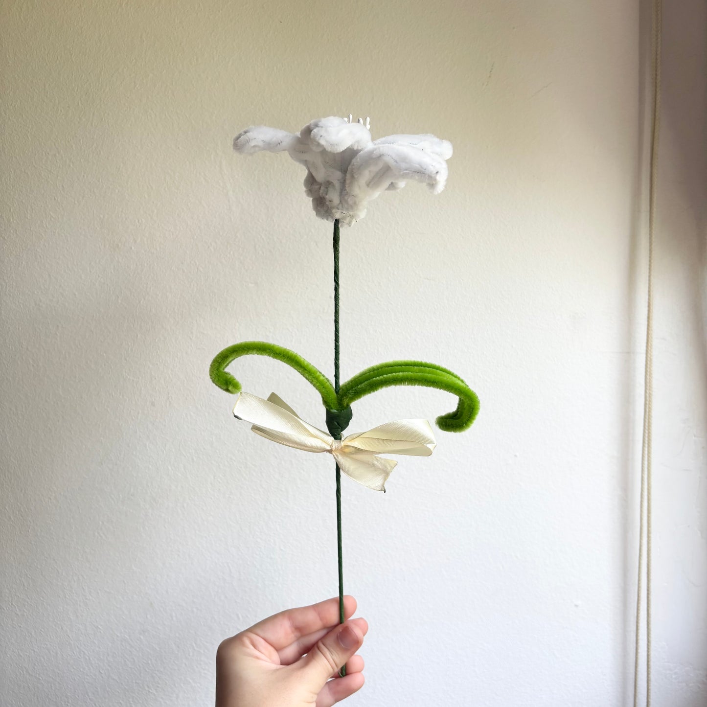 Flor Lirio Blanco Limpiapipas