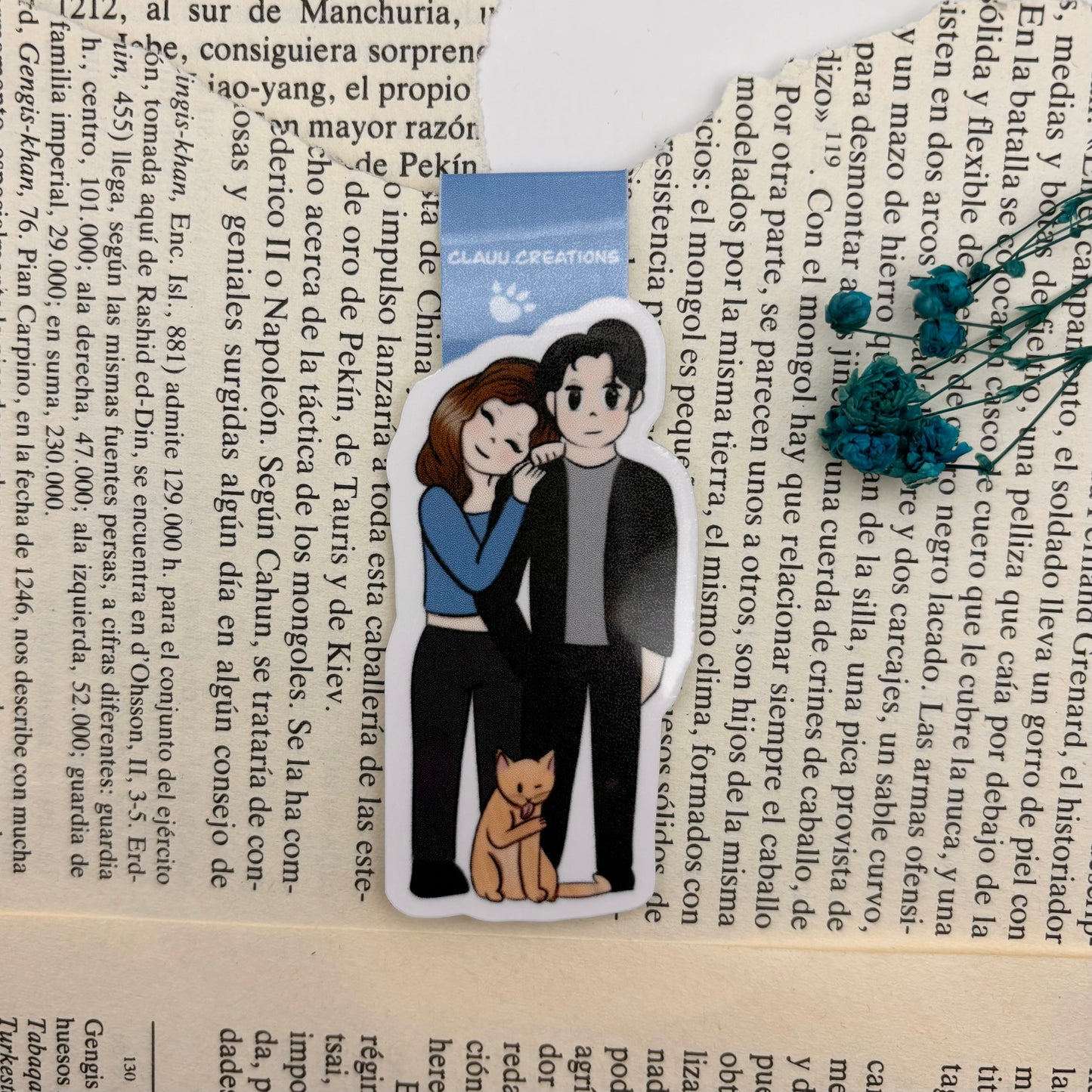 Marcapáginas Magnético Etéreo - Victoria y Caleb