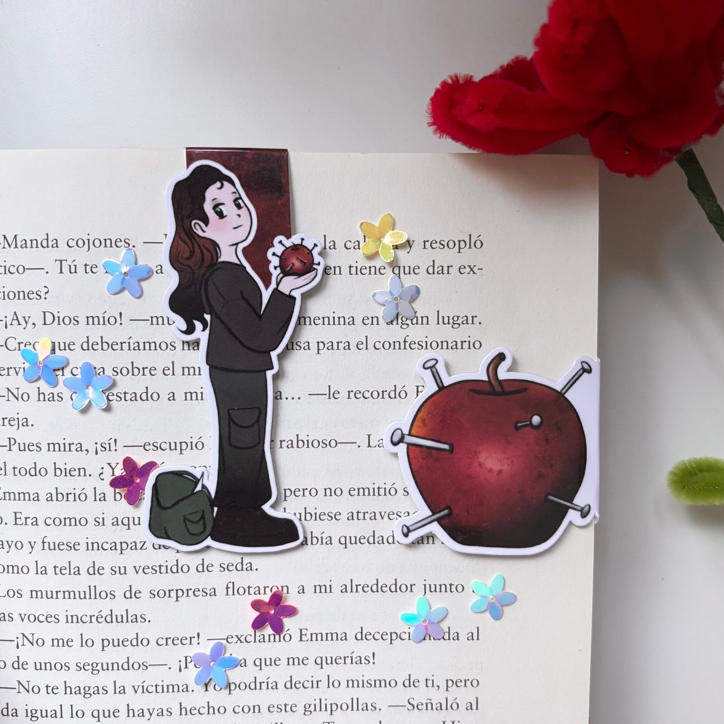 Marcapáginas Magnéticos Serie Mindf*ck - Lana Myers / Manzana con clavos